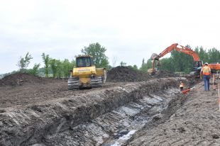 Construction de la nouvelle bretelle reliant l’autoroute 30 à la route 229 à Varennes