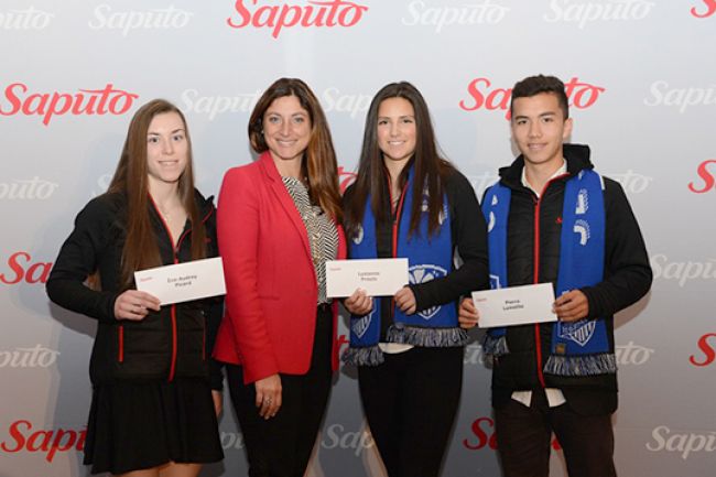 Trois athlètes de la région récompensés par le Programme de bourses Saputo