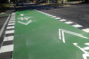 Projet pilote de surfaces vertes pour la sécurité des cyclistes et des piétons à Varennes