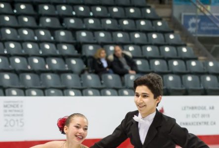 La Bouchervilloise Marjorie Lajoie et le Longueuillois Zachary Lagha remportent la médaille d’or dans la catégorie Novice Danse aux championnats canadiens