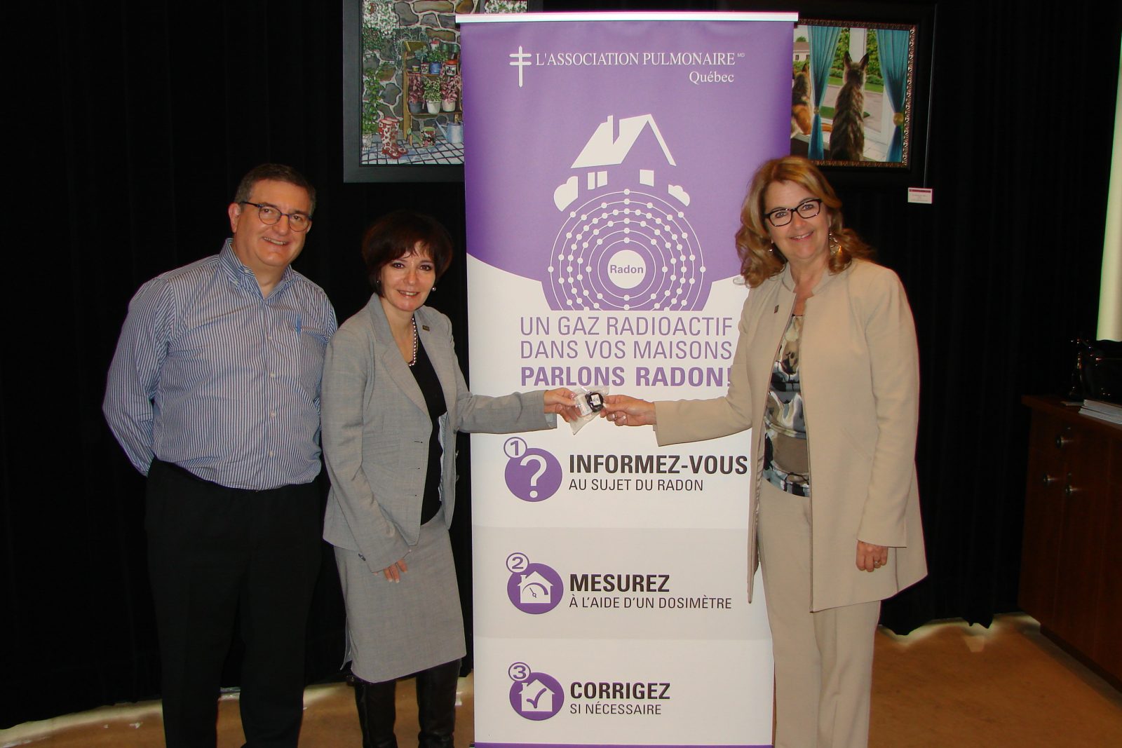 Lancement à Sainte-Julie de la première campagne provinciale Municipalités contre le radon
