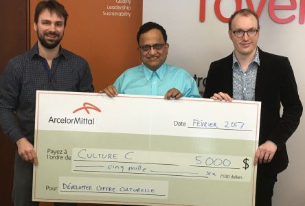 Un autre appui de 5 000 $ d’ArcelorMittal à Culture C de Contrecoeur