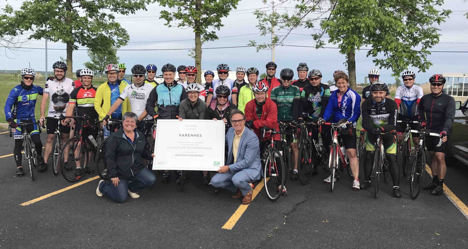 Varennes obtient une mention honorable dans le cadre du Mouvement vélosympathique de Vélo Québec