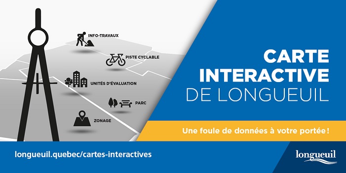 Une nouvelle carte interactive à Longueuil pour faciliter l’accès à l’information