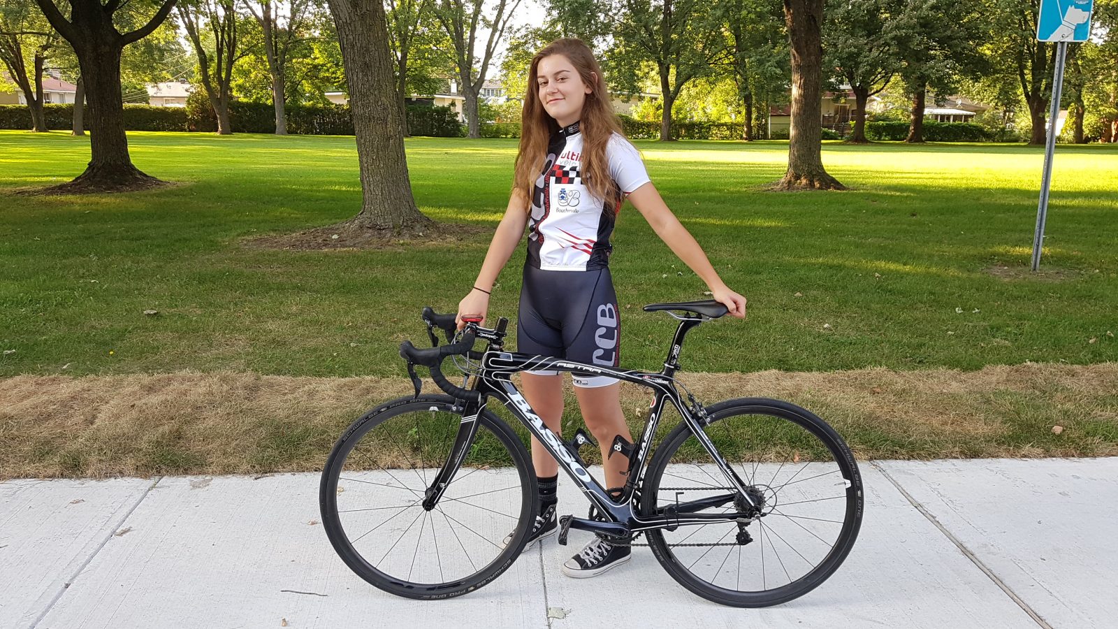 Coralie Lévesque; une jeune cycliste prometteuse
