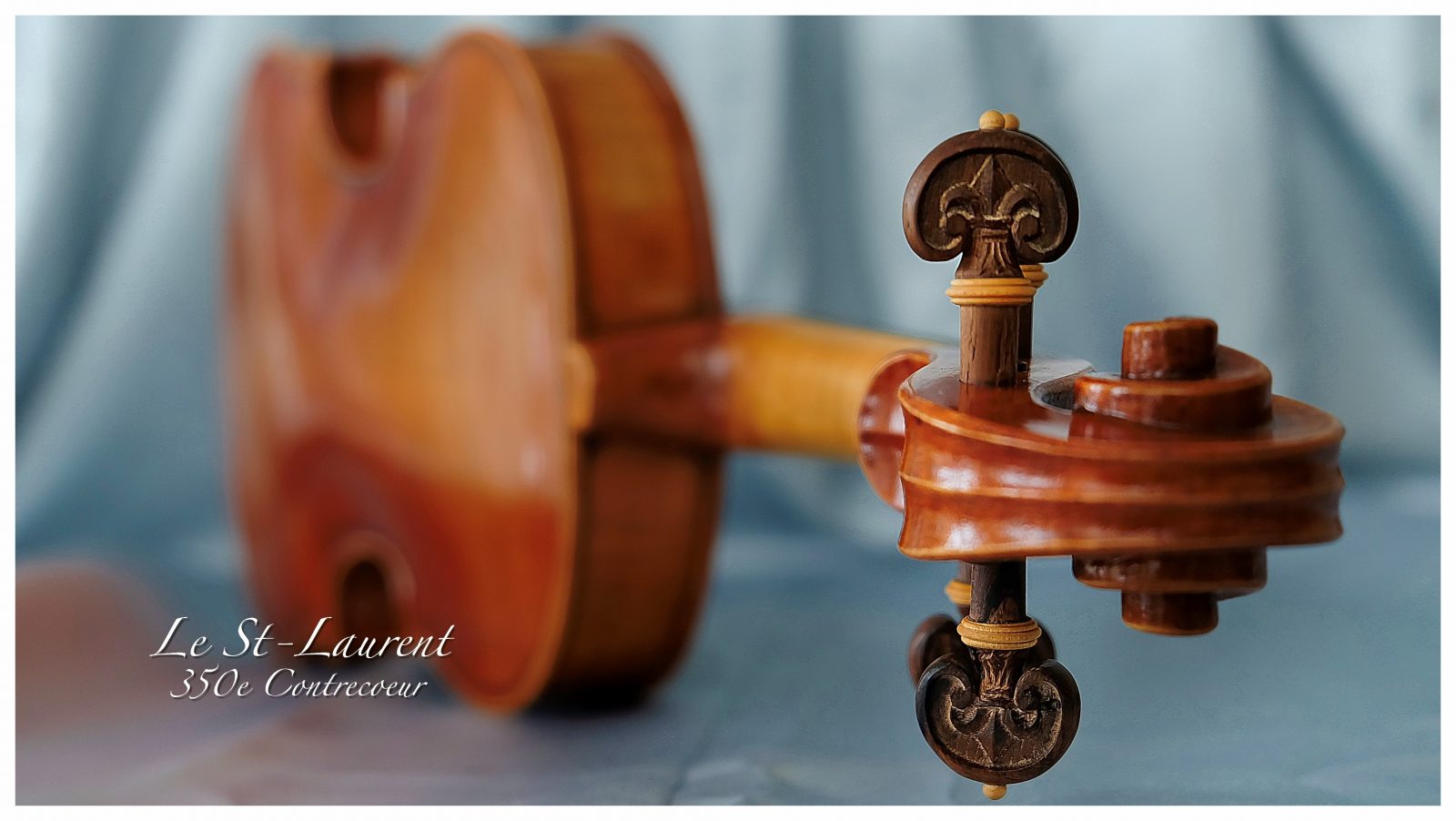 Un violon dédié au fleuve Saint-Laurent et au 350e de Contrecœur fait à la main par un luthier de la région