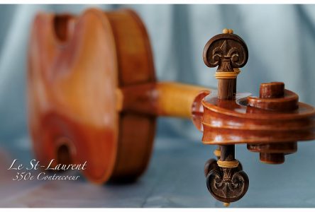 Un violon dédié au fleuve Saint-Laurent et au 350e de Contrecœur fait à la main par un luthier de la région