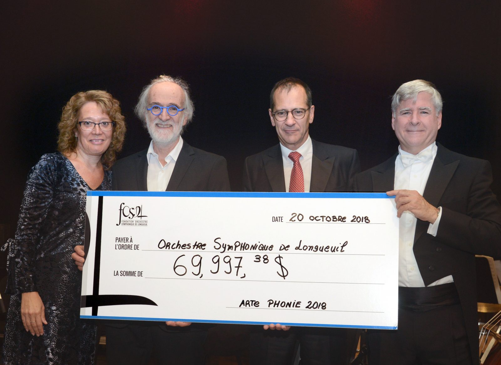 La Fondation Orchestre symphonique de Longueuil recueille près de 70 000 $ à la soirée-bénéfice Artephonie