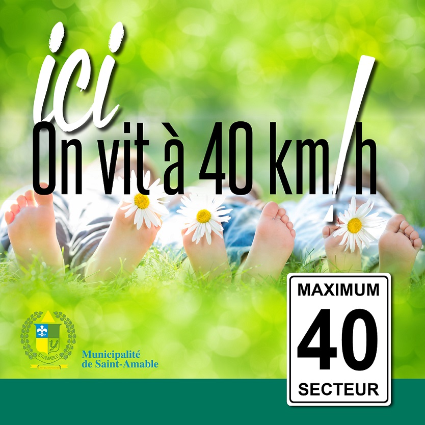 Première zone 40 km/h: ajustement des interdictions de stationnement à Saint-Amable