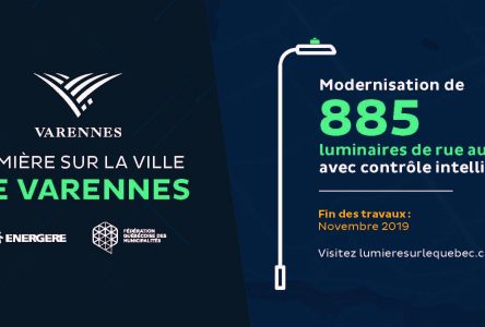 Varennes transforme son réseau d’éclairage municipal