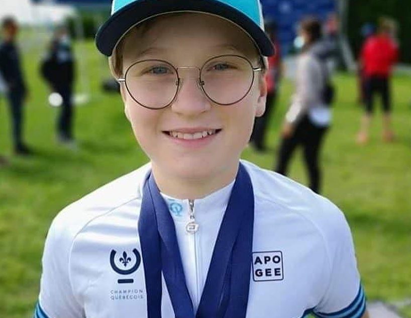 Championnats québécois: Triplé pour un jeune cycliste membre des Dynamiks
