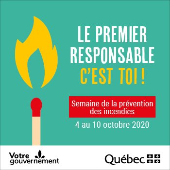 La Semaine de la prévention des incendies se déroulera du 4 au 10 octobre