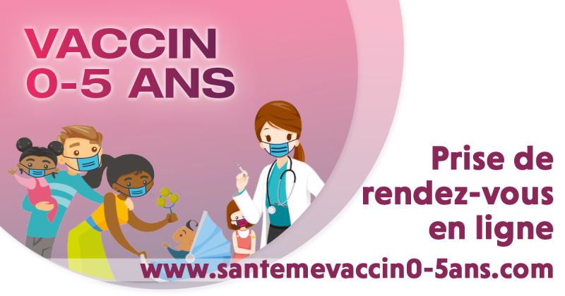 Vaccination pour les enfants de 0-5 ans : nouveau service de prise de rendez-vous en ligne