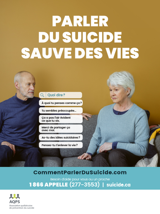 Semaine de prévention du suicide du 31 janvier au 6 février: Parler du suicide sauve des vies
