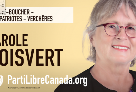 Les quatre actions prioritaires de Carole Boisvert au sein Parti Libre Canada