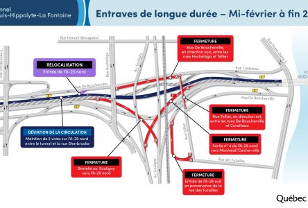 Travaux majeurs au tunnel: début des entraves de longue durée jusqu’à la fin de 2022