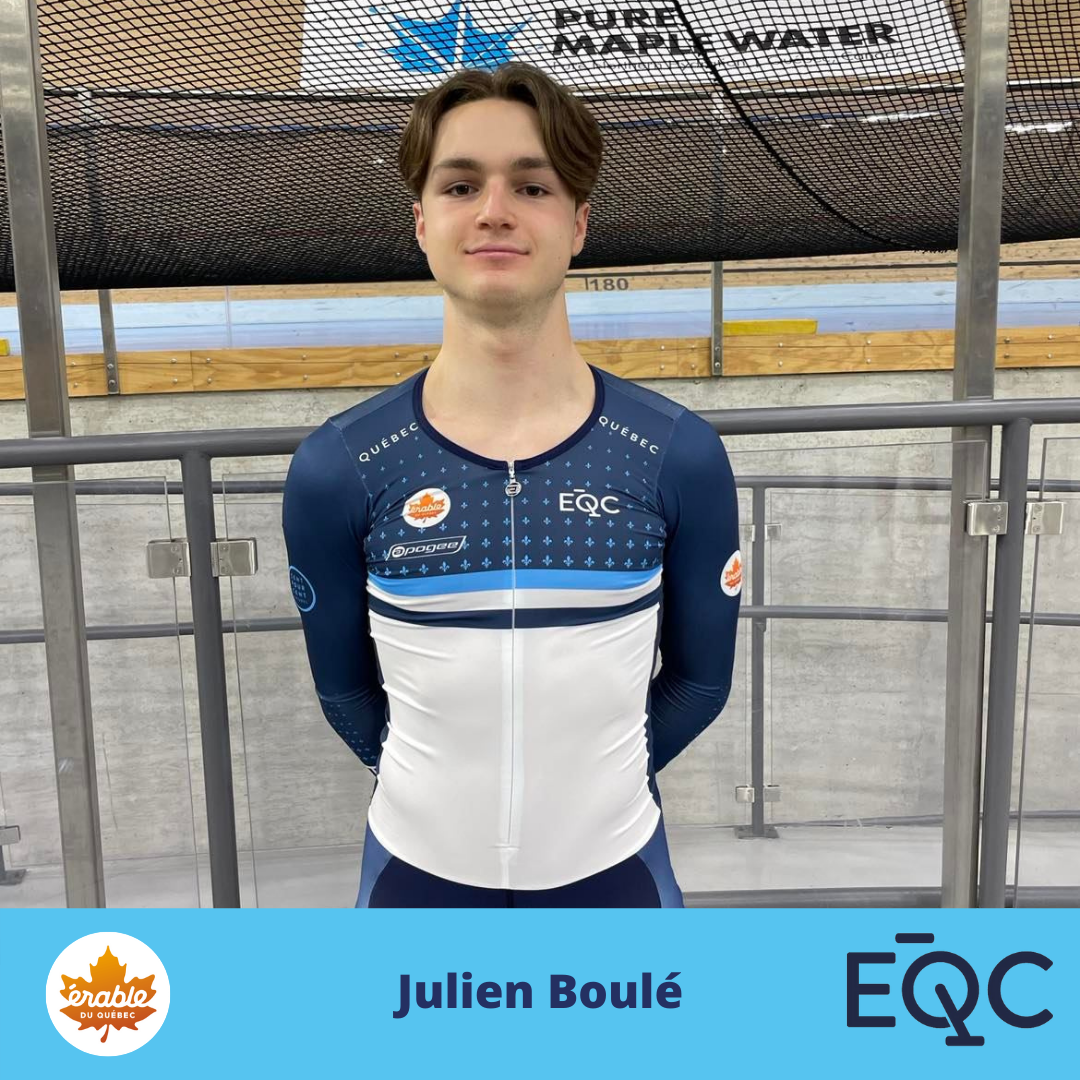 Le Bouchervillois Julien Boulé sélectionné pour les Championnats canadiens sur piste