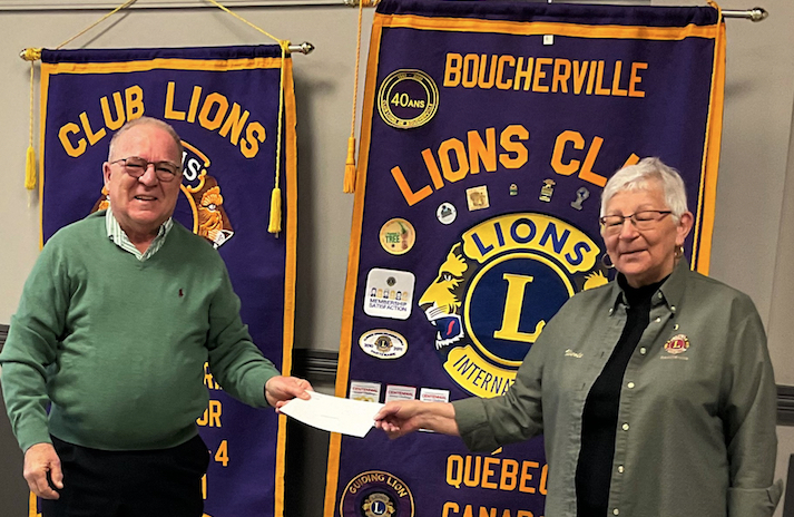 La Fondation Lajemmerais de Varennes remercie le Club Lions de Boucherville