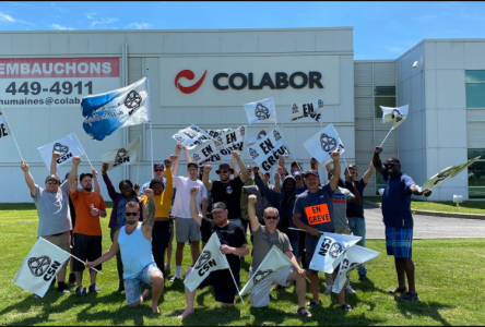 Les employés de Colabor de Boucherville en grève