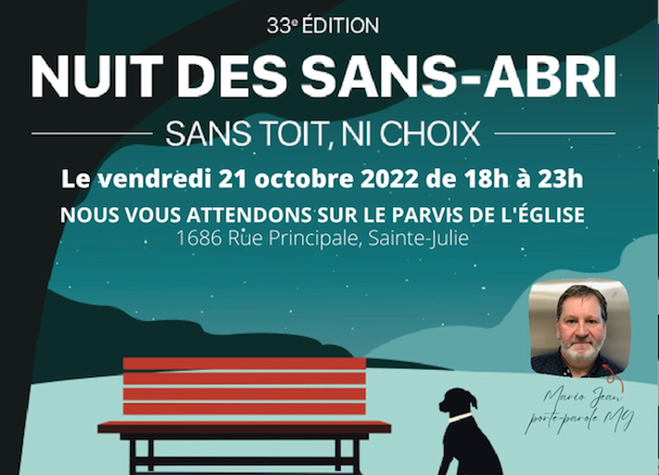 Nuit des Sans-abri de Marguerite-D’Youville 2022 à Sainte-Julie