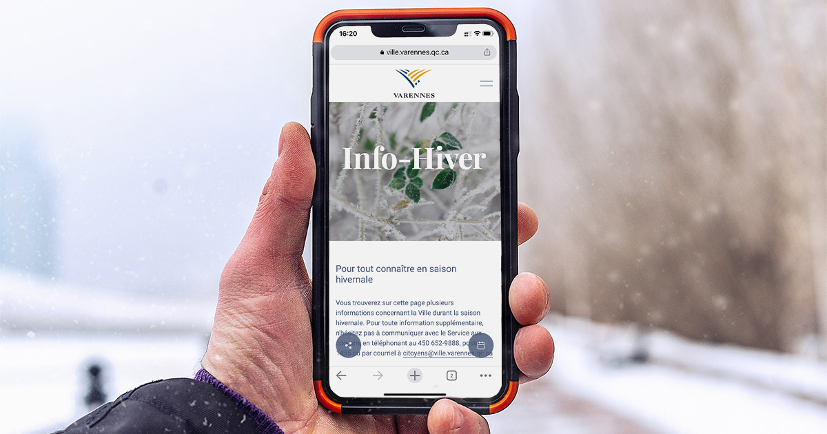 Info-Hiver : pour tout connaître en saison hivernale à Varennes