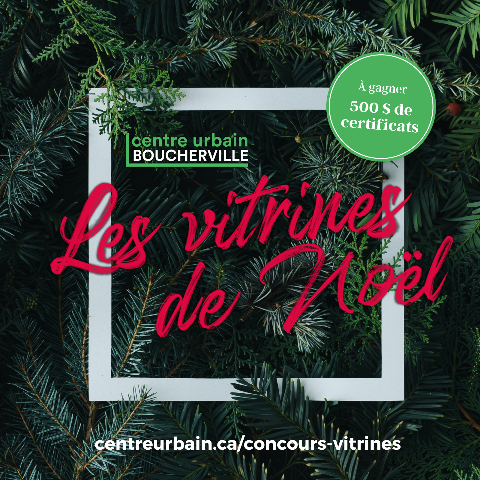 Concours : les plus belles vitrines du centre urbain de Boucherville