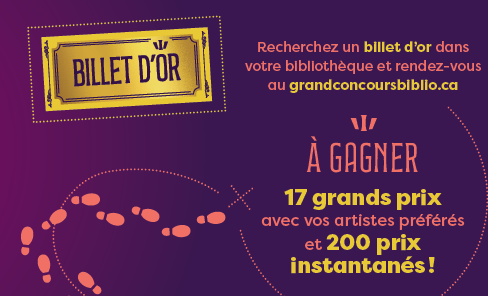 La bibliothèque de Sainte-Julie participe au Grand concours Gagnez à visiter votre biblio !