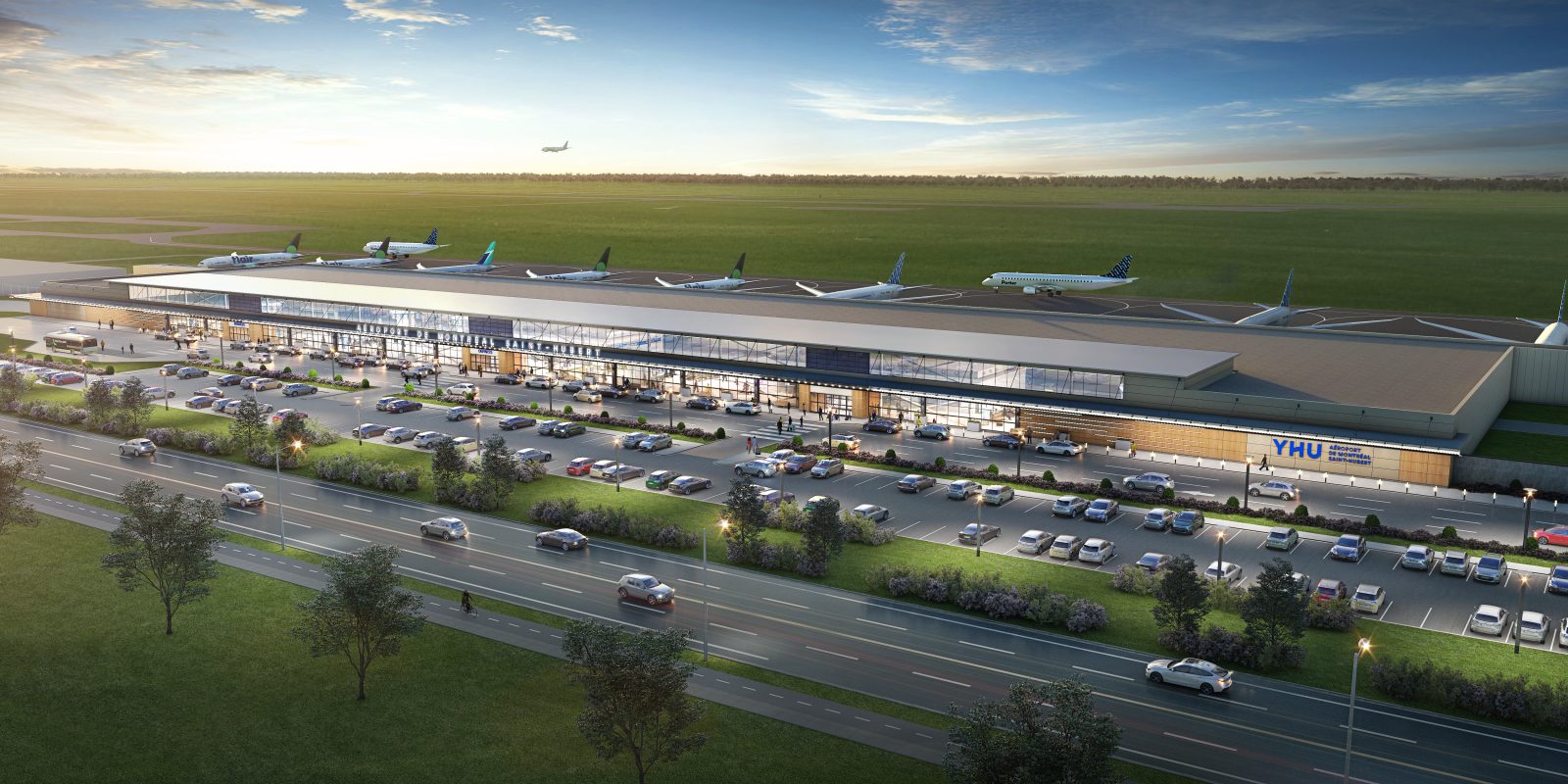 200 millions $ pour construire un aérogare et un hôtel à l’aéroport de Saint-Hubert, et pour accueillir Porter Airline