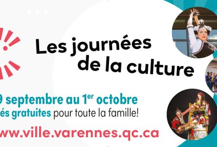 Une programmation riche et variée pour les Journées de la culture à Varennes