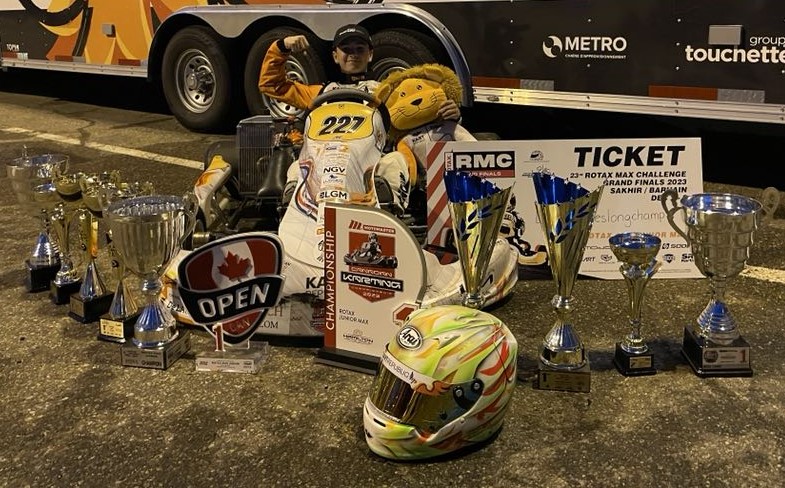 Karting : Lucas Deslongchamps remporte la triple couronne