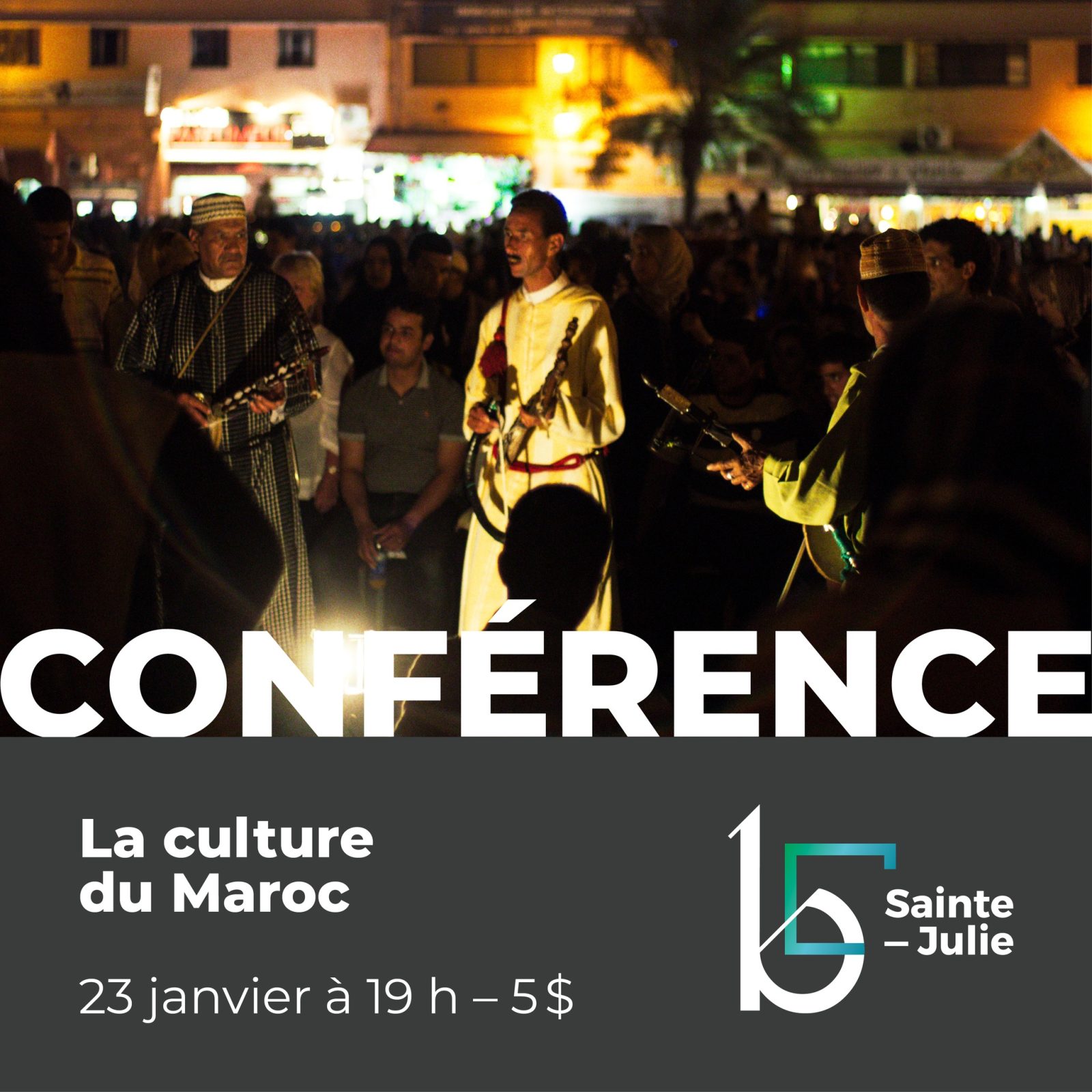 Conférence à Sainte-Julie: découvrez le Maroc