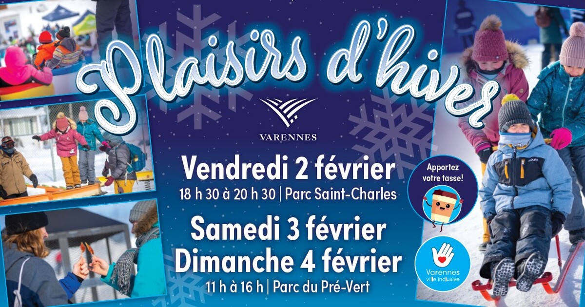 Les Plaisirs d’hiver célébrés du 2 au 4 février à Varennes