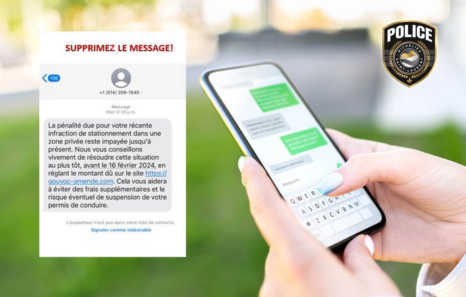Fraude: attention aux messages texte pour constat d’infraction impayé